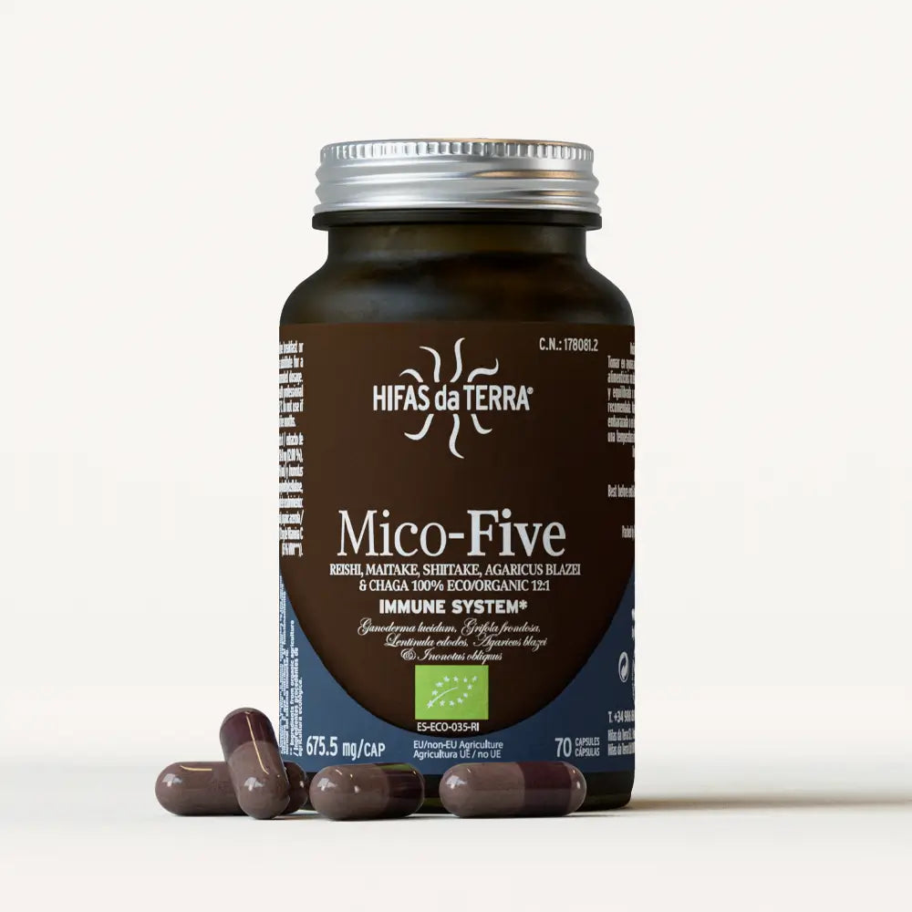 Mico Five (Chaga, Reishi, Maitake, Shiitake, Sun mushroom) Capsules
