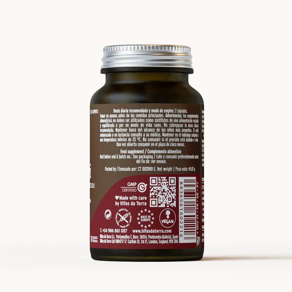Mico Rei (Reishi extract) Capsules in the Bottle